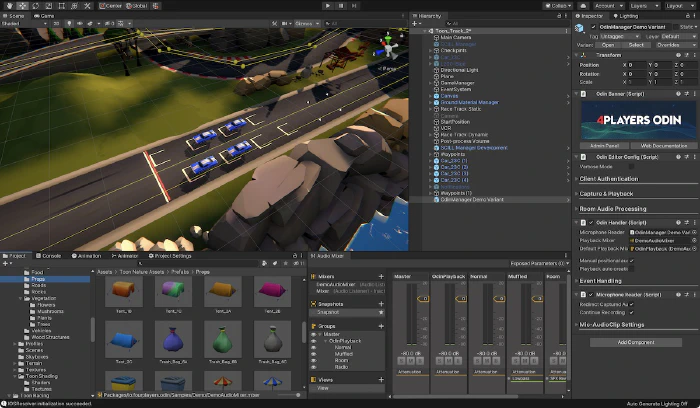 Unity Editor with Odin